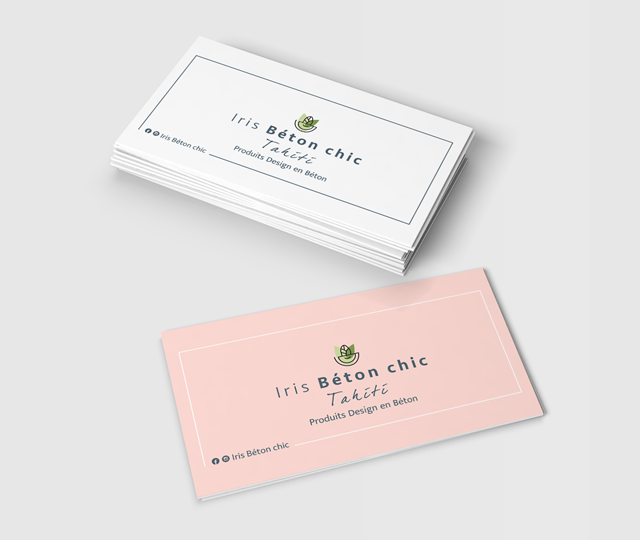 לוגו וכרטיס - עיצוב בבטון