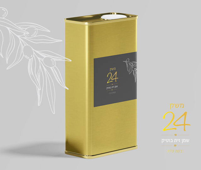 עיצוב לוגו ומדבקה ל״משק 24״